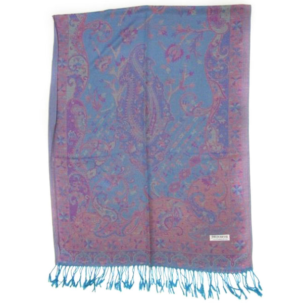 14302 - PASHMINA SHAWL 35-2 Dolly Warden Design 55% Pashmina 45% silk
