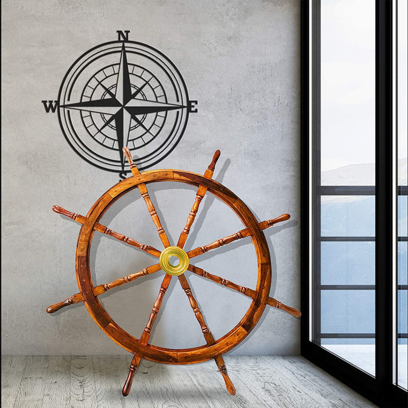 SH 8766 - Wooden Ship Wheel, 58"