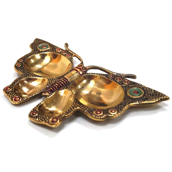 BR 1438 - Solid Brass Butterfly Tray
