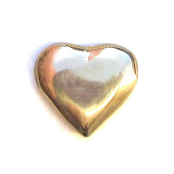 Vintage Brass Heart Paperweight Solid Brass Heart Shaped Paperweight