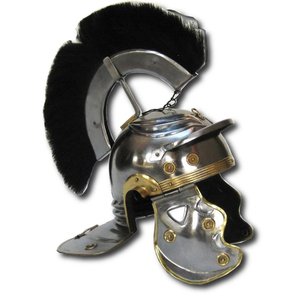 IR 80670 - Roman Centurion Helmet w/ Crest Black