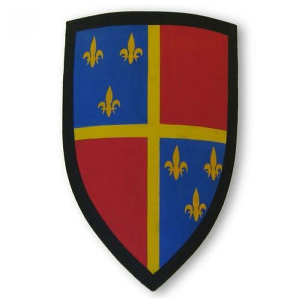 IR 80706 - Medieval Fleur Shield - Wooden