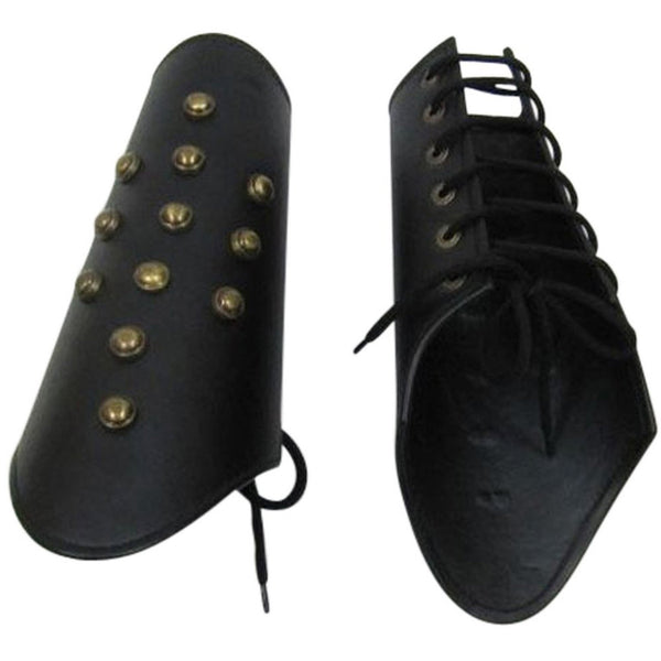 IR 80736A - Faux Leather, Bracers - Hand Guard Set