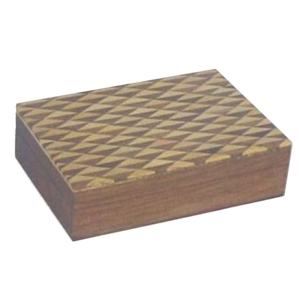SH 540 - Wooden Inlaid Box, 6x4"
