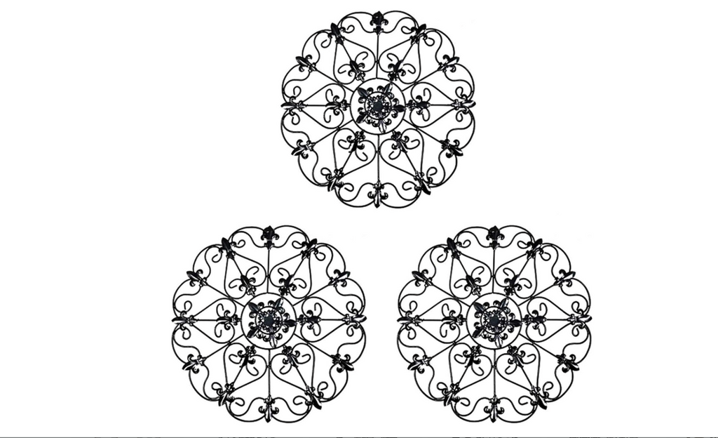 Iron Wall Medallion - Authentic Wall Decor (Bundle)