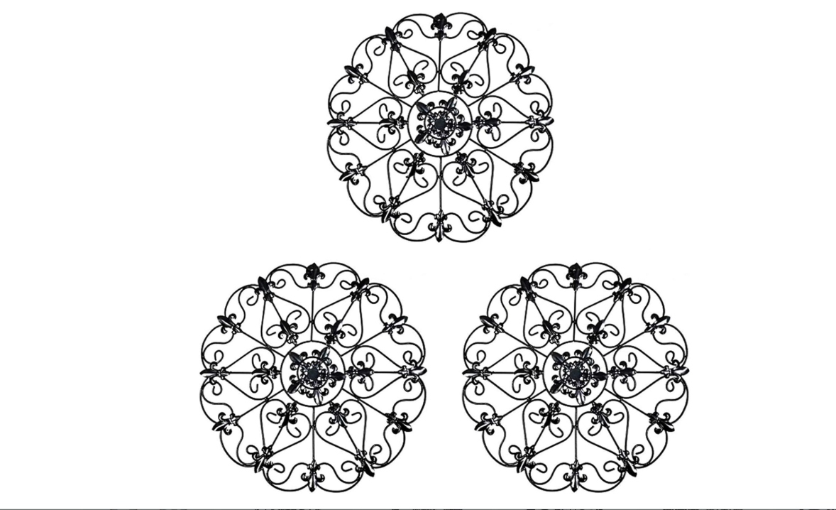 Iron Wall Medallion - Authentic Wall Decor (Bundle)