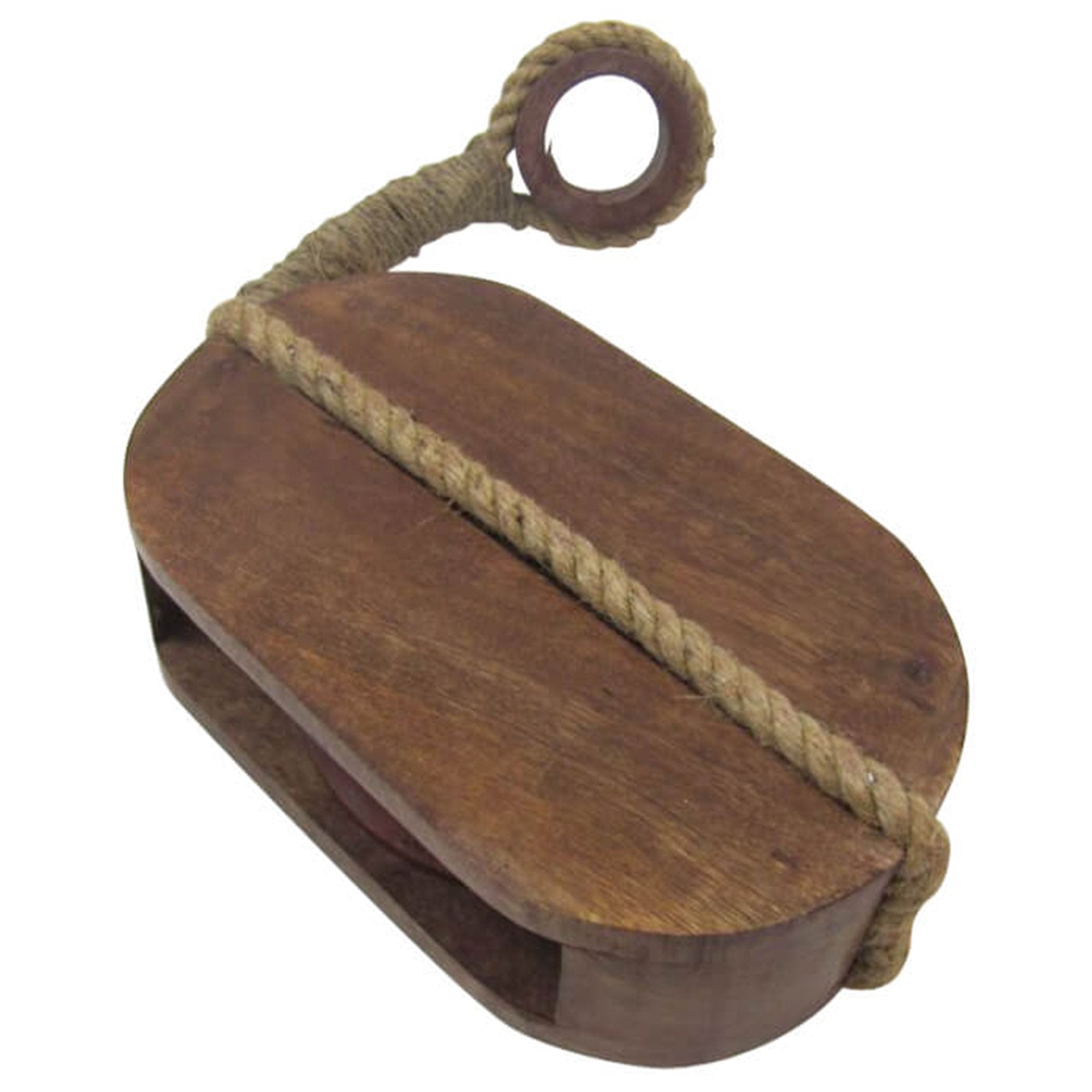 SH 48441 - Wooden Pulley Block Tackle Single Wheel