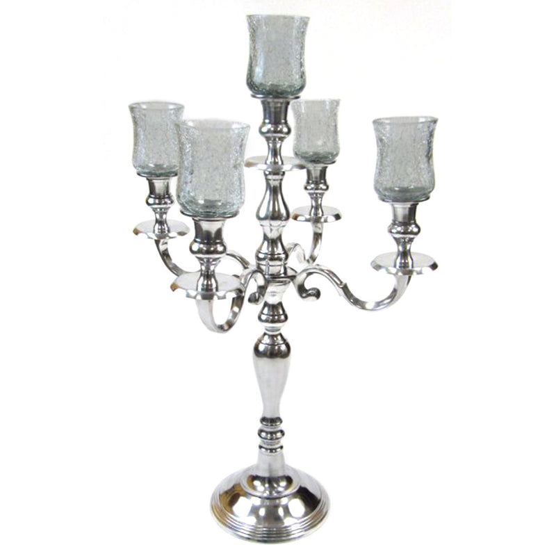 BR 22911 - 5-Prong Candle Holder, Aluminum, 24"