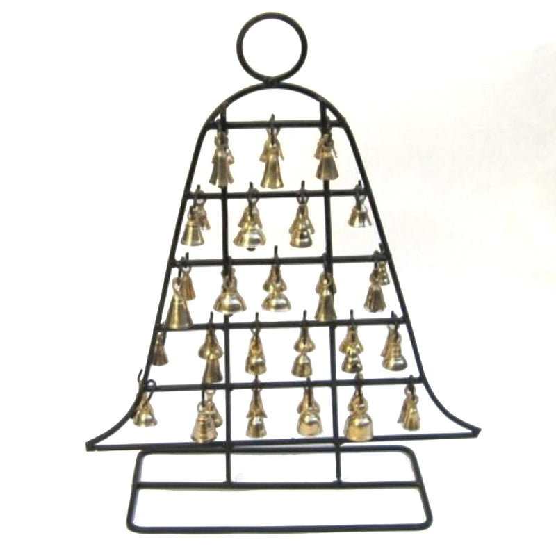 BR 1885 - Iron Bell Stand with Brass Bells