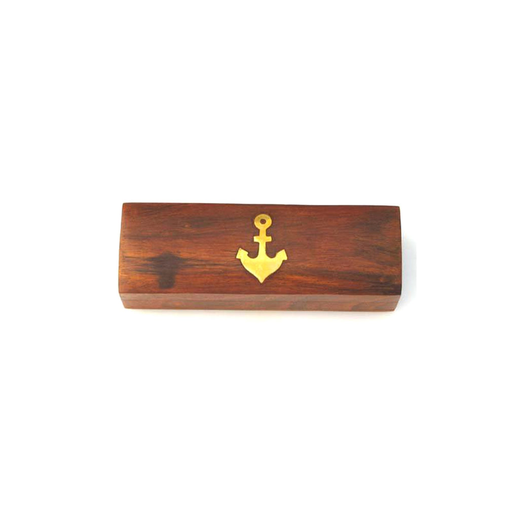BR 48212 - Brass / Copper Bosun Whistle, Wooden Box