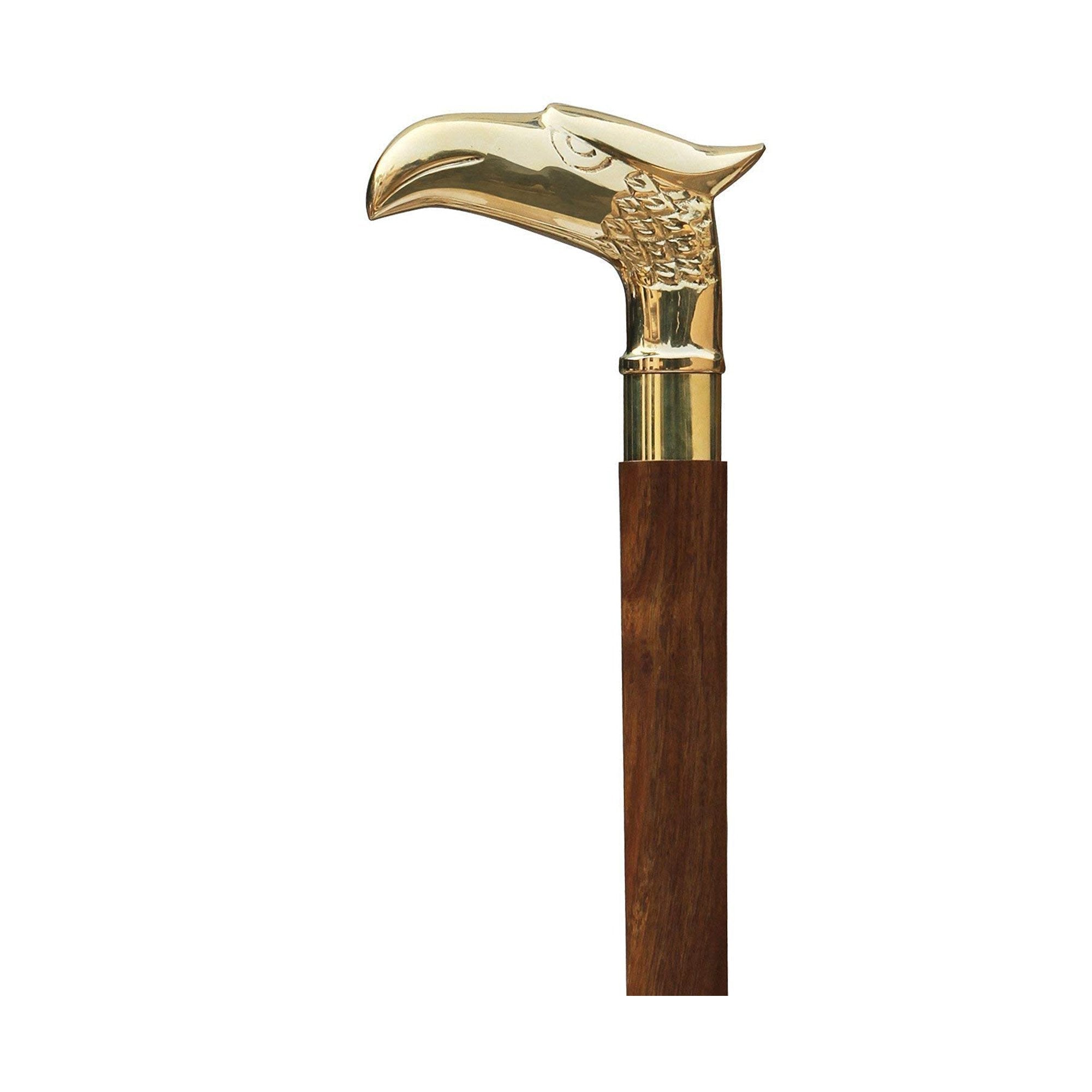 WP 13201E - Walking Stick, Brass Eagle Top