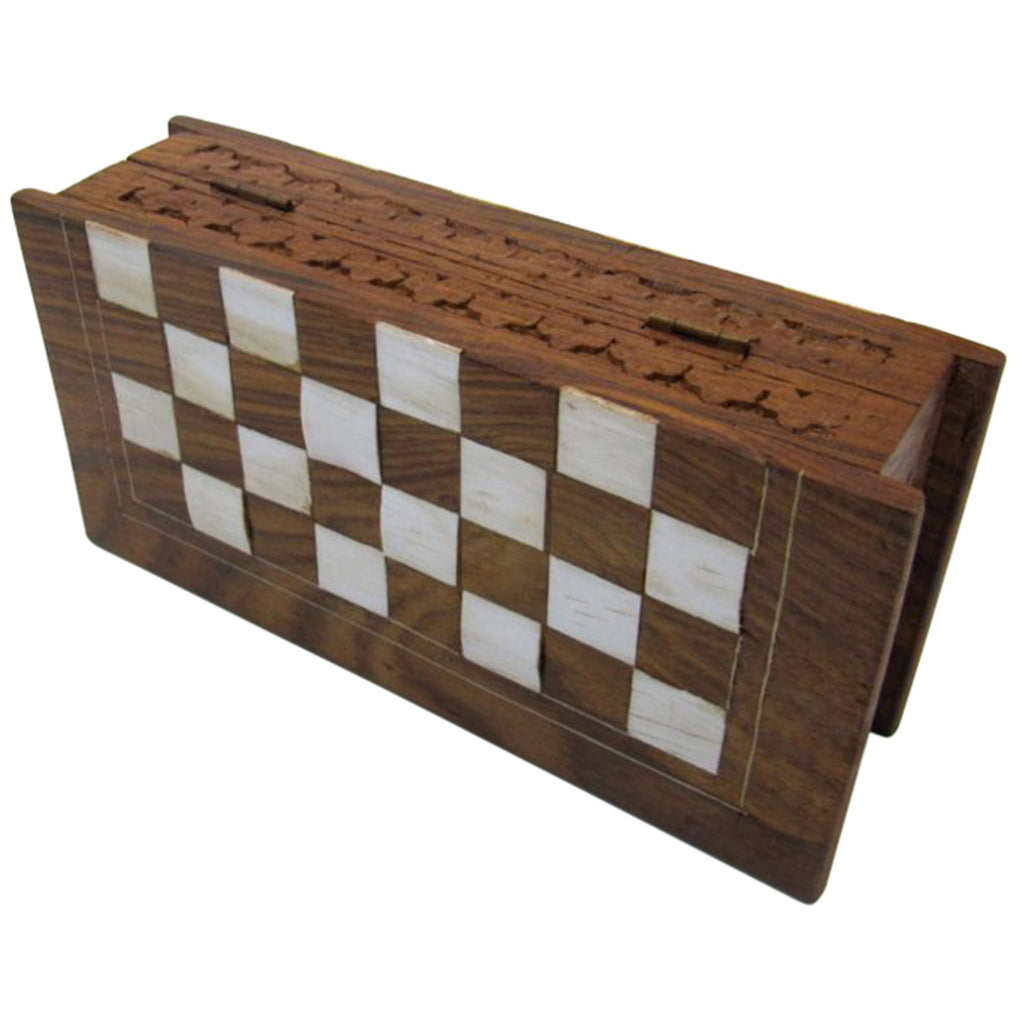 SH 1065 - Wooden Chess/Checkers Box