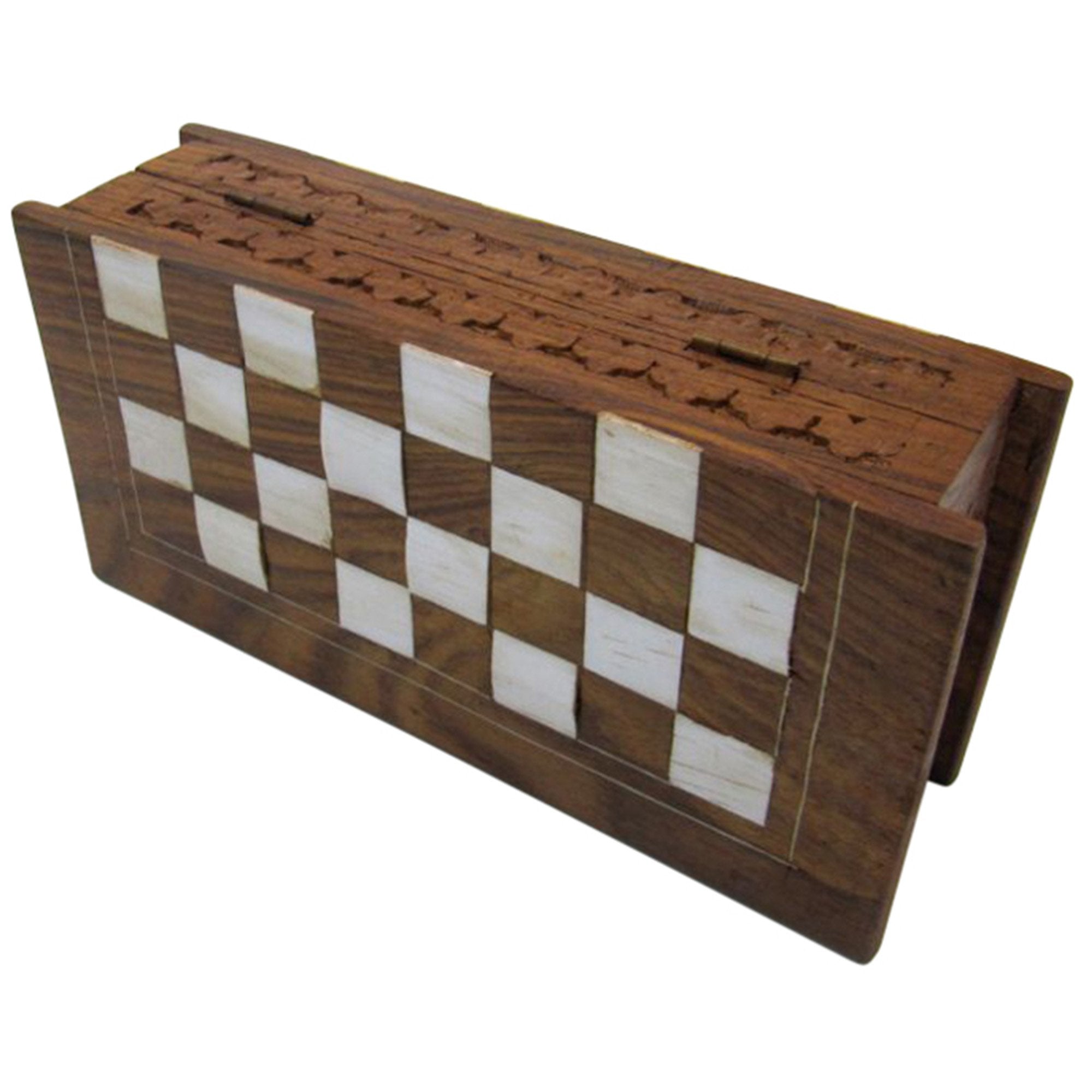 SH 1065 - Wooden Chess/Checkers Box