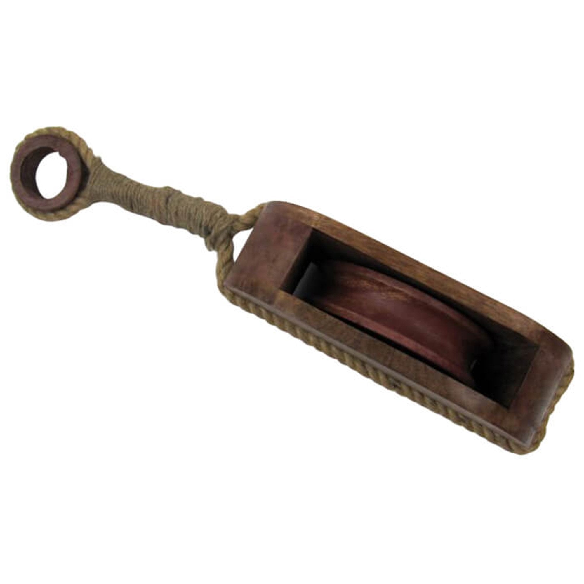 SH 48441 - Wooden Pulley Block Tackle Single Wheel