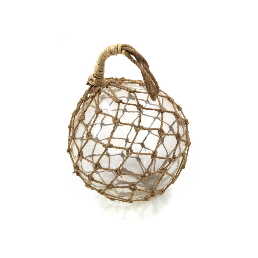 MR 4803W - Fishing Float 12"  with Rope (Clear Glass)