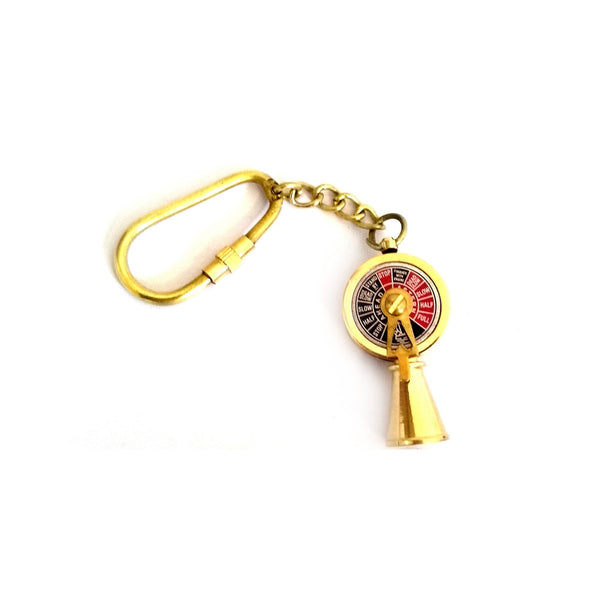 BR 48202C - Key Chain Telegraph Solid Brass