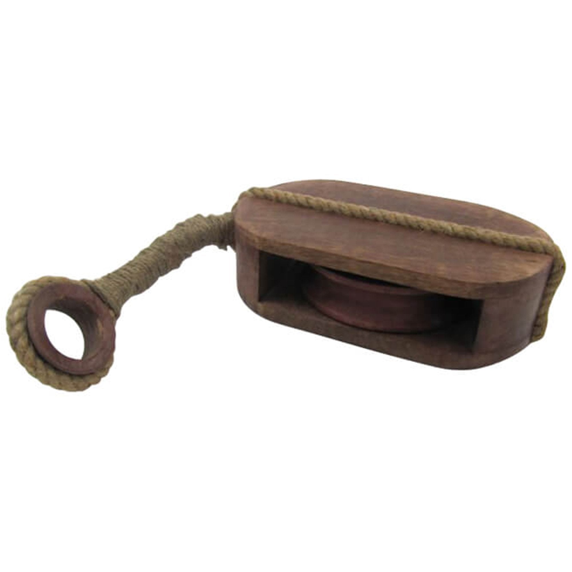 SH 48441 - Wooden Pulley Block Tackle Single Wheel