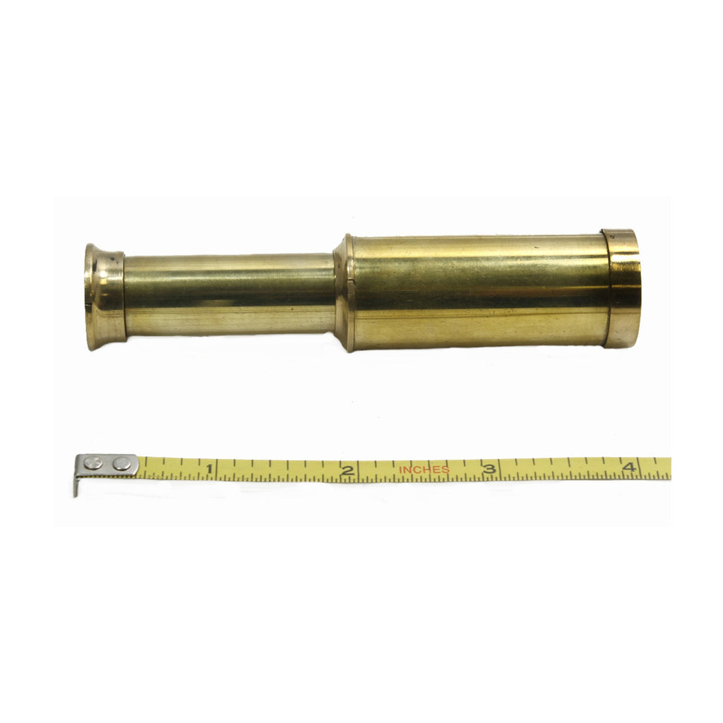 BR 48256B - Pullout 4" Brass Telescope with Box
