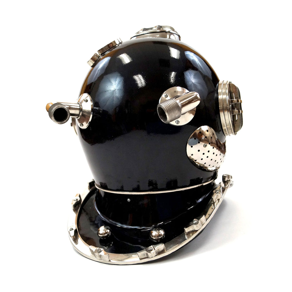 AL 5255 - Aluminum Divers Helmet, Black Mk. Five