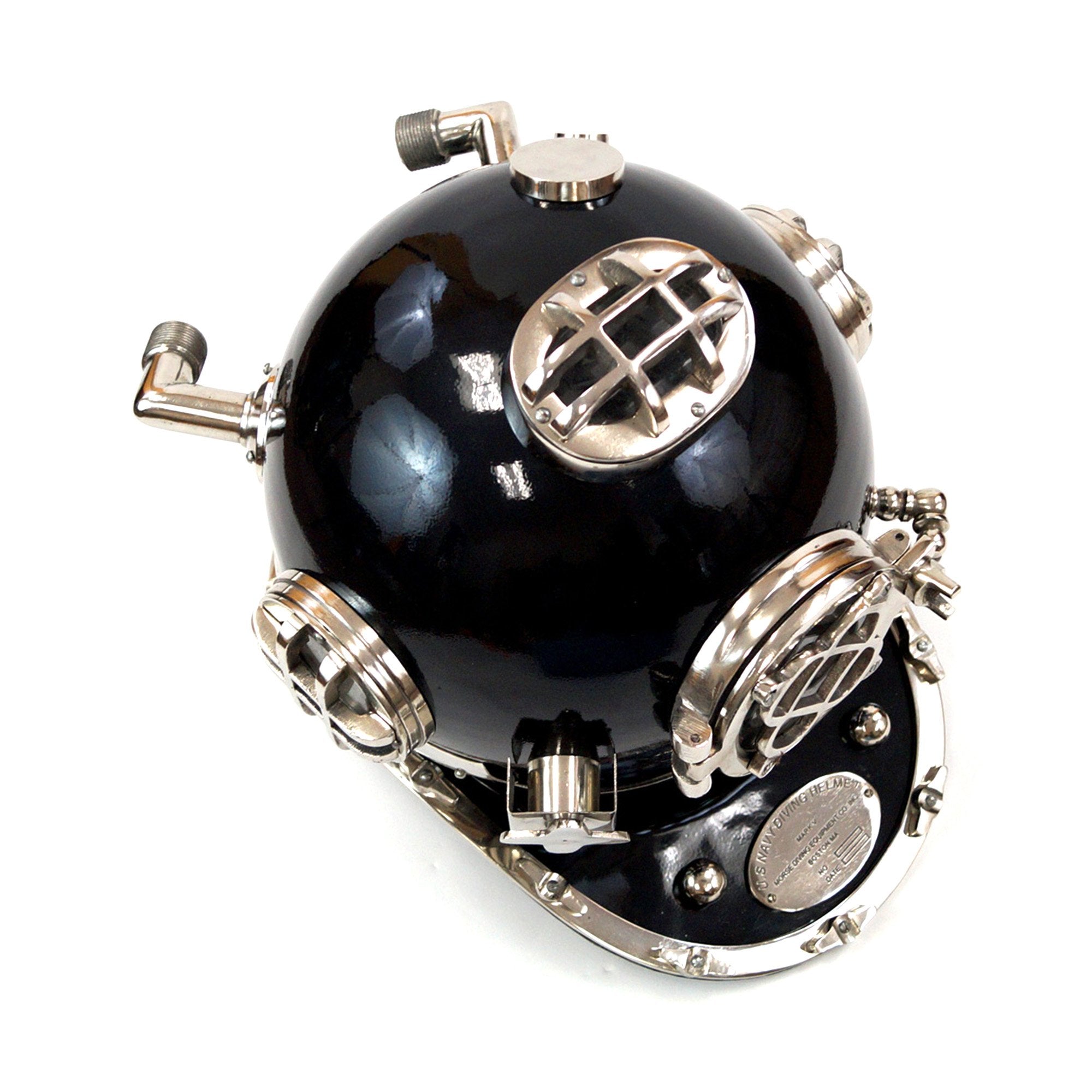 AL 5255 - Aluminum Divers Helmet, Black Mk. Five