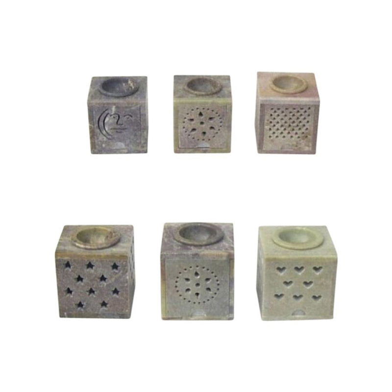 SS 22463 - Soapstone Oil Burner, Shutter LGE Asst.