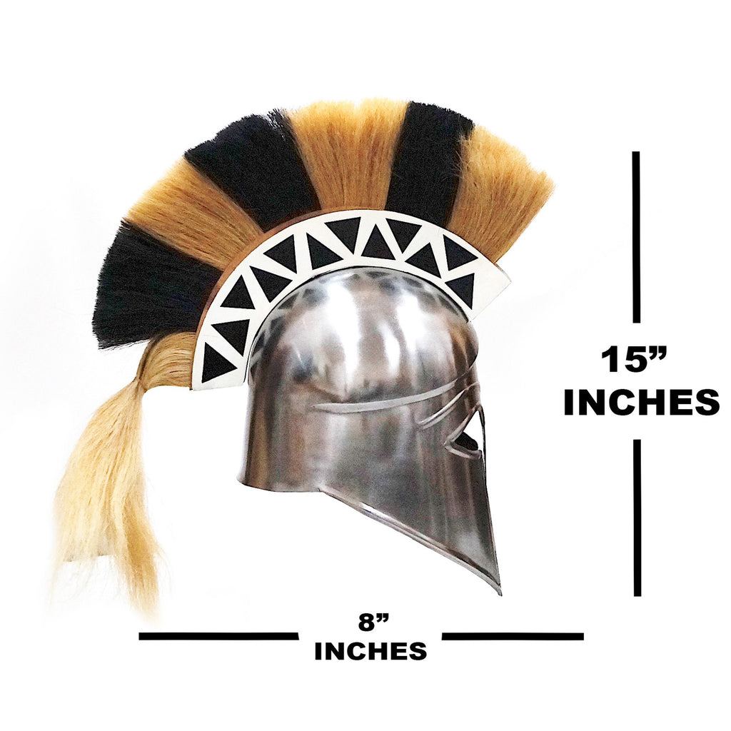 IR 80689 - Greek Corinthian Helmet With Plume