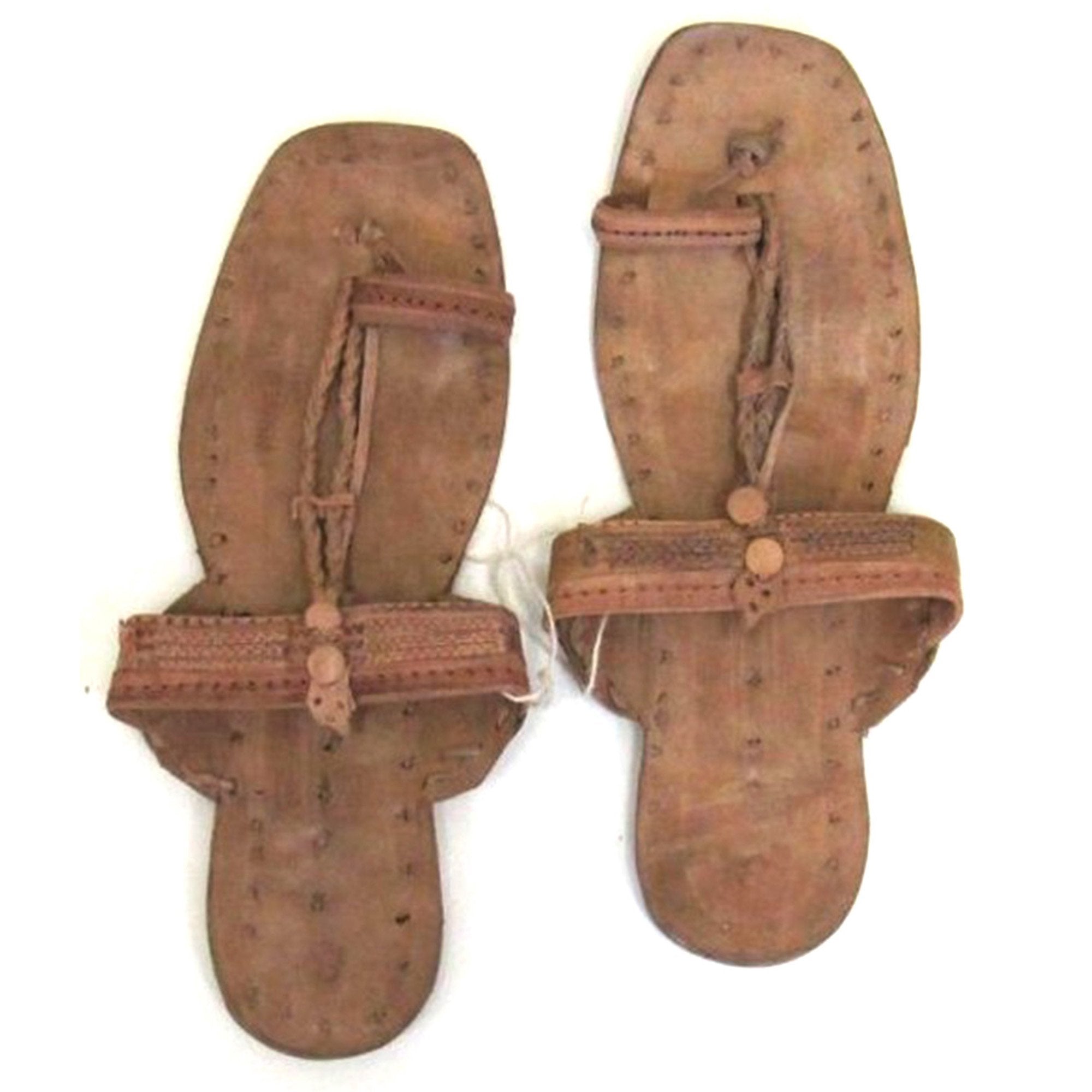 21001 - Sandals, Natural Buffalo Hide