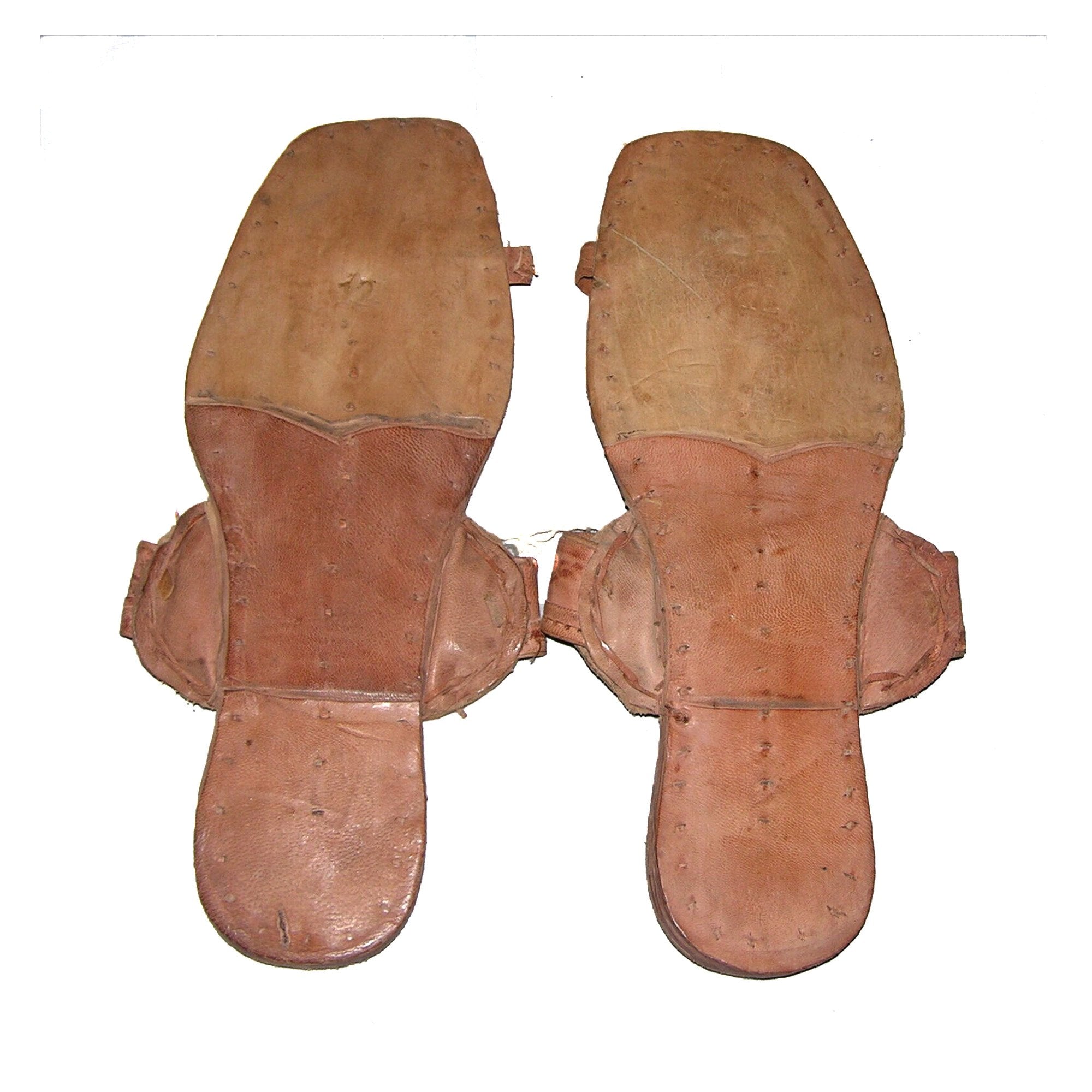 21001 - Sandals, Natural Buffalo Hide