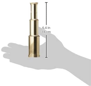 BR 48256C - Pullout 6" Brass Telescope with Box