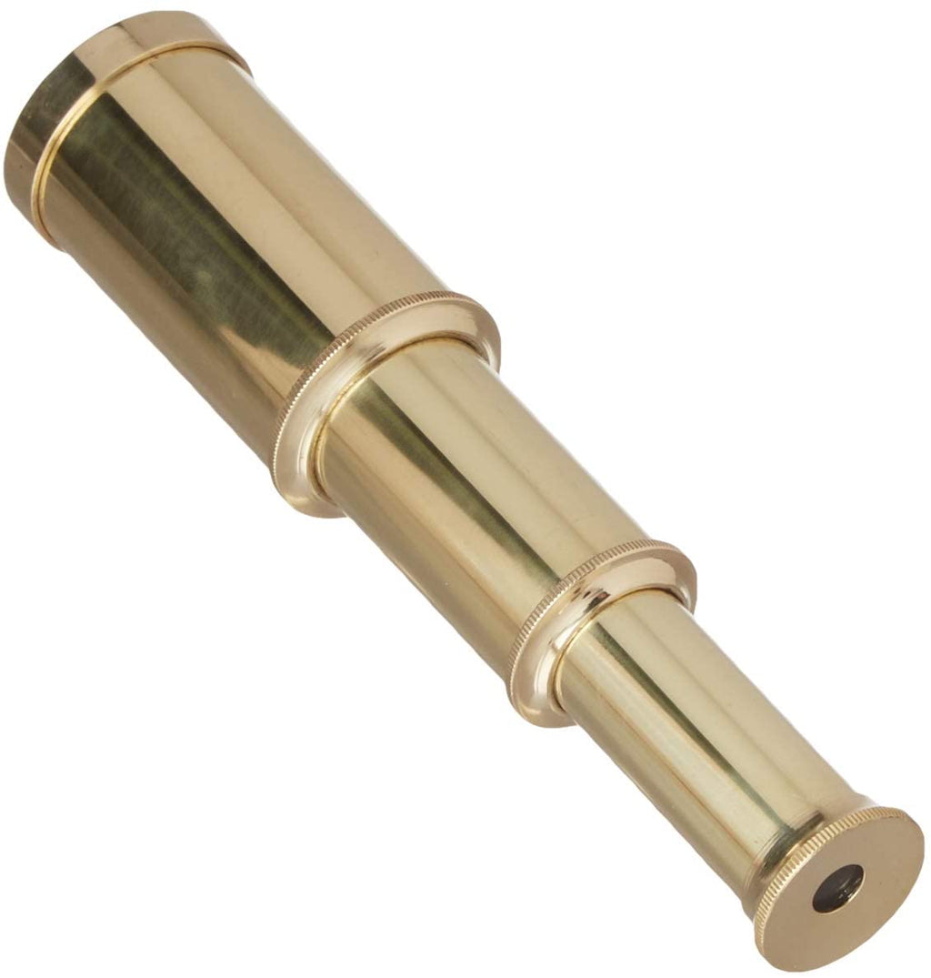 BR 48256C - Pullout 6" Brass Telescope with Box