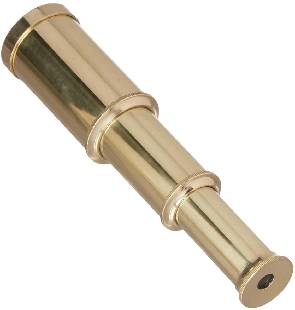 BR 48256C - Pullout 6" Brass Telescope with Box