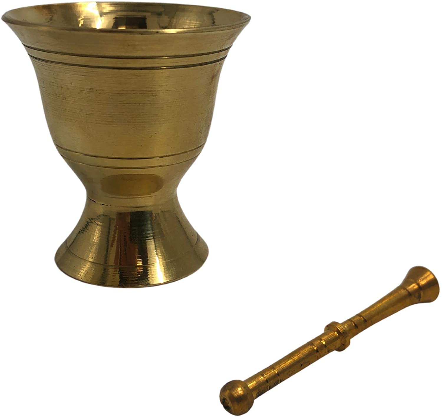 BR 2162X - Brass Mini Mortar Pestle, C/BX