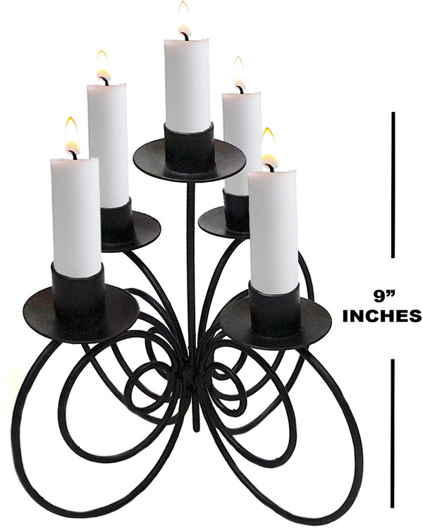 IR 2290 - Iron Candle Holder, 5 Light