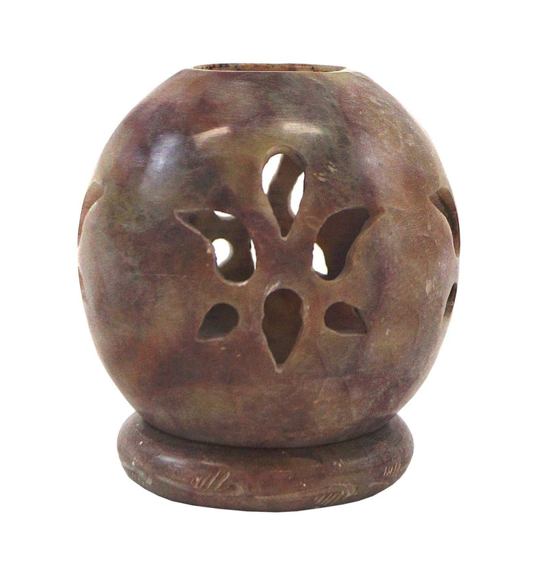 SS 22474 - Soapstone Candle ball - set of six pieces