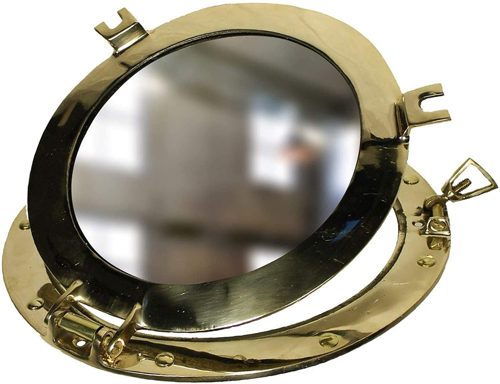 MR 4870 - Brass Porthole Cover w/ Mirror, 11"