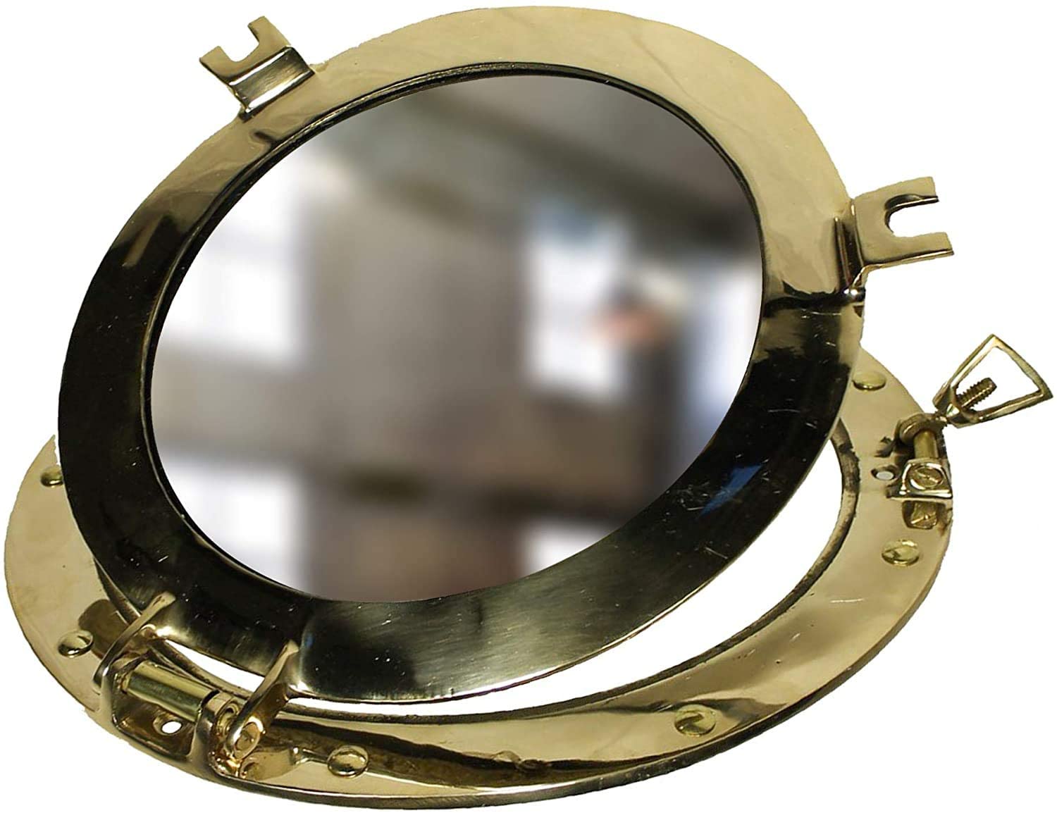 MR 4870 - Brass Porthole Cover w/ Mirror, 11"