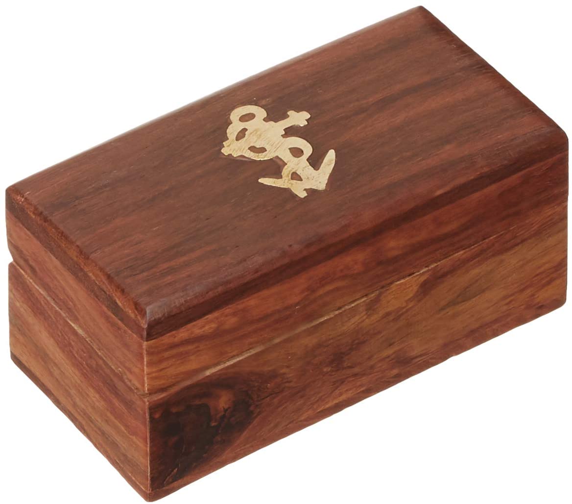 BR 48256C - Pullout 6" Brass Telescope with Box