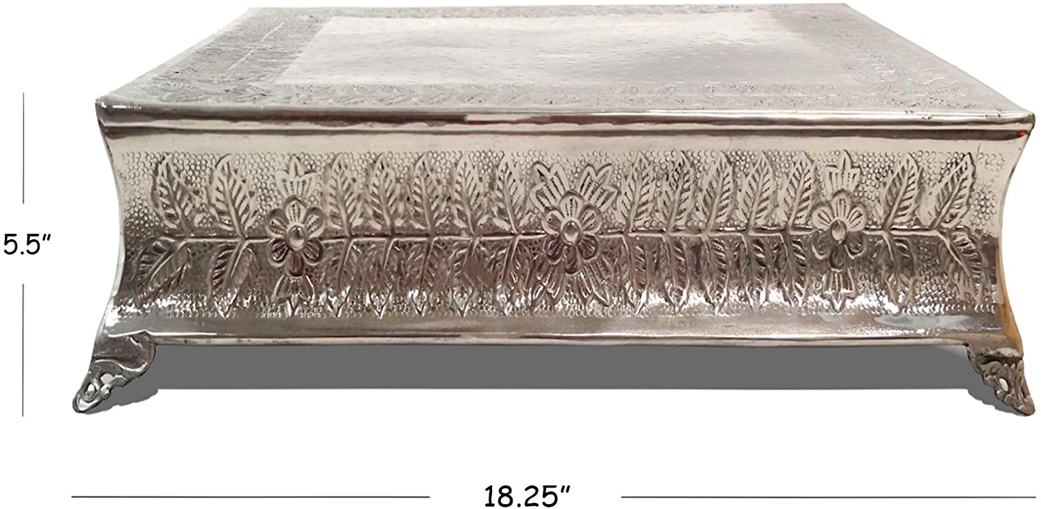 IR 4184 - Galvanized Cake Stand 12"x7"