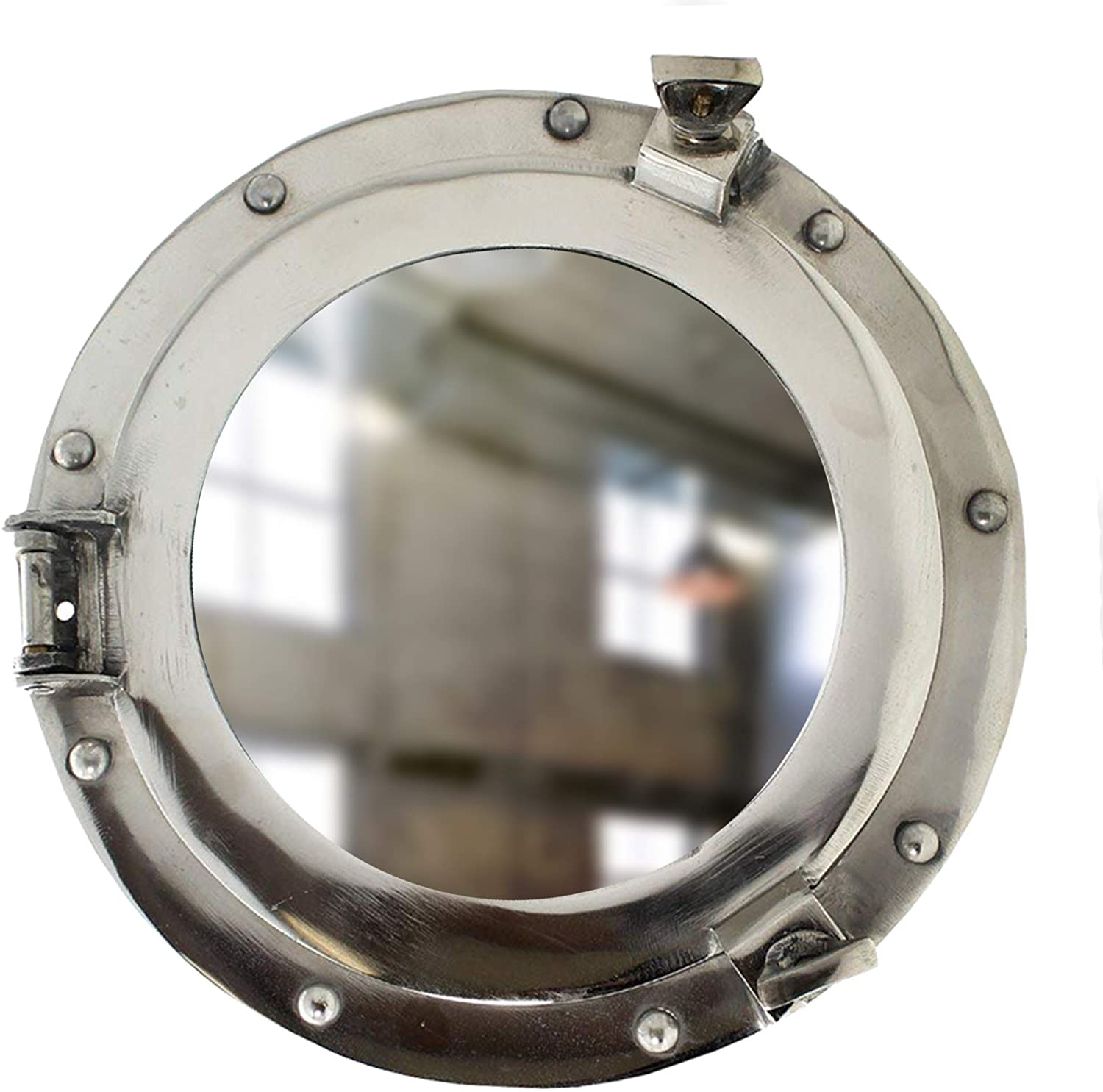 AL 4870S - Porthole Mirror Alum 11" Chrome Plated