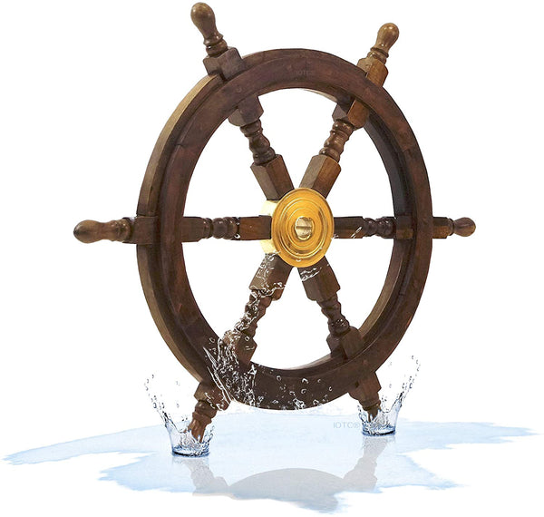 SH 8763 - Wooden Ship Wheel, 24"