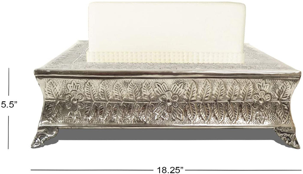 IR 4184 - Galvanized Cake Stand 12"x7"