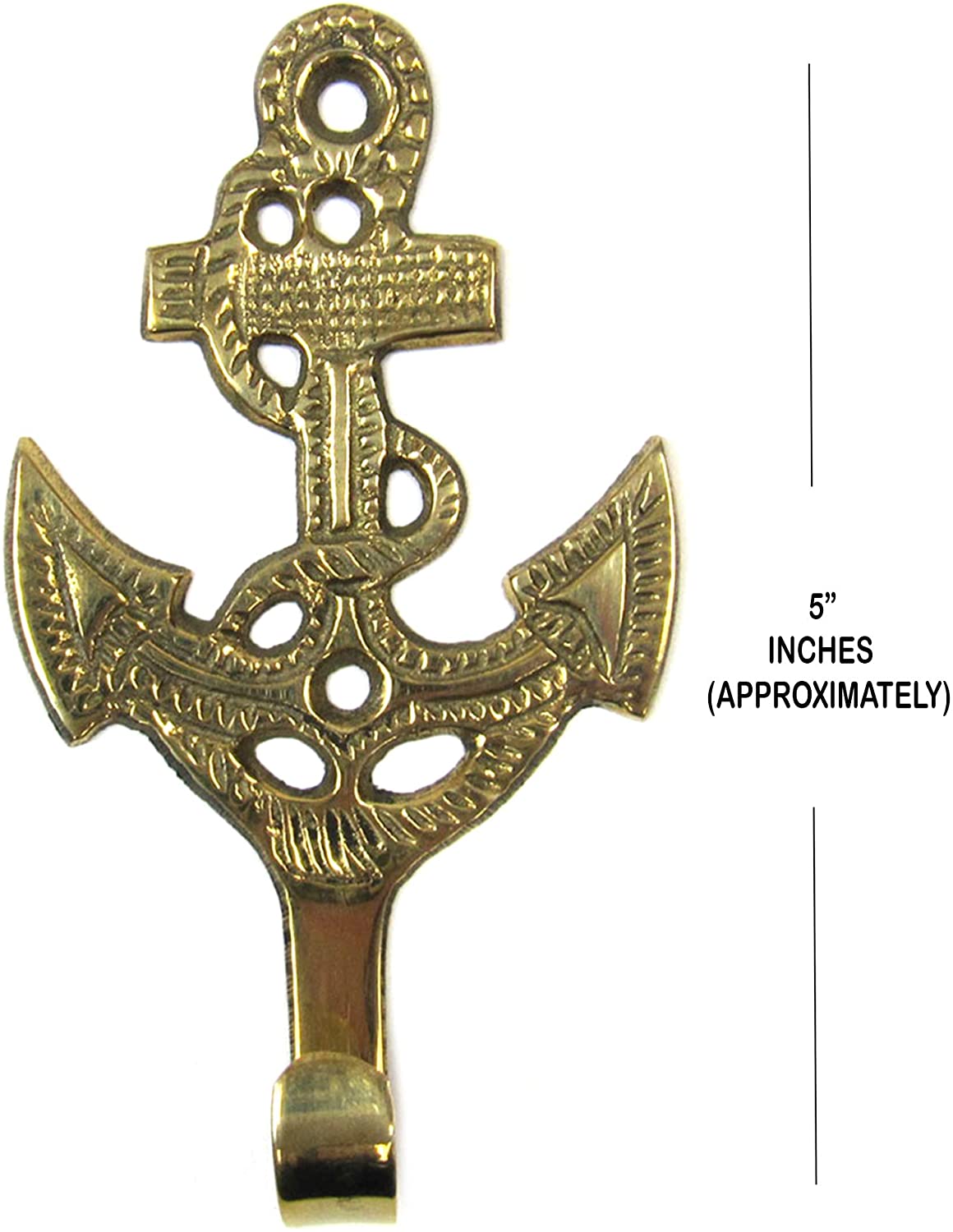 BR 20243 - Solid Brass Anchor, Key Holder