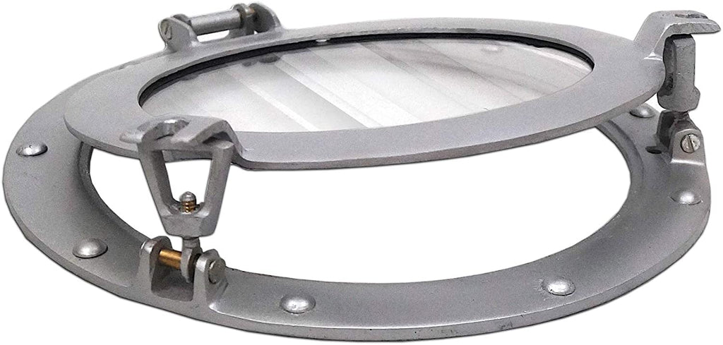 AL 4860 - Porthole Glass Aluminum, 12"