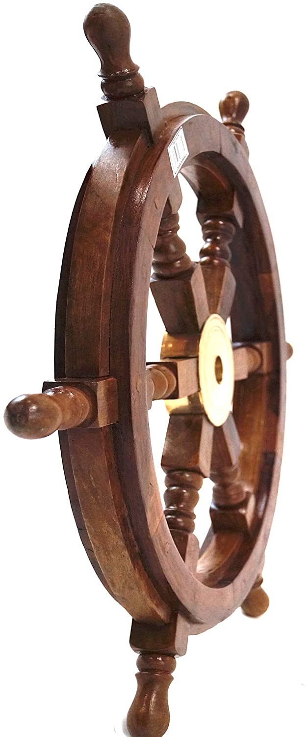 SH 8763 - Wooden Ship Wheel, 24"