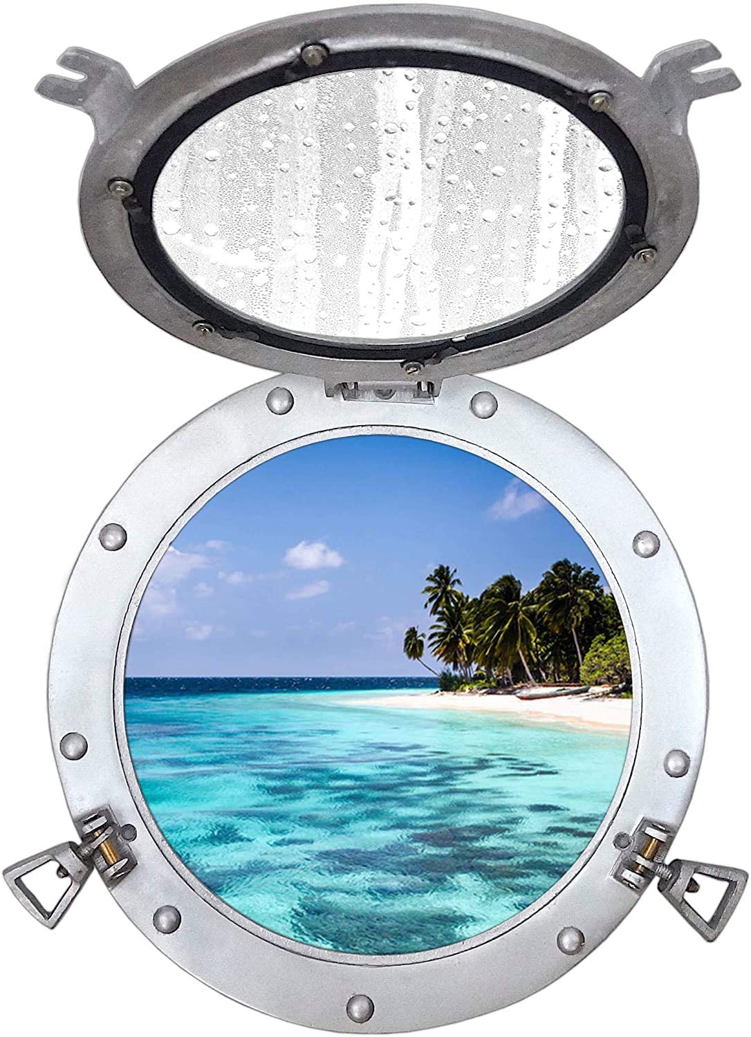 AL 4860 - Porthole Glass Aluminum, 12"