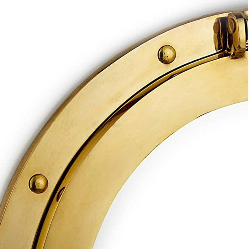 MR 4862 - Brass Porthole Mirror, 9"