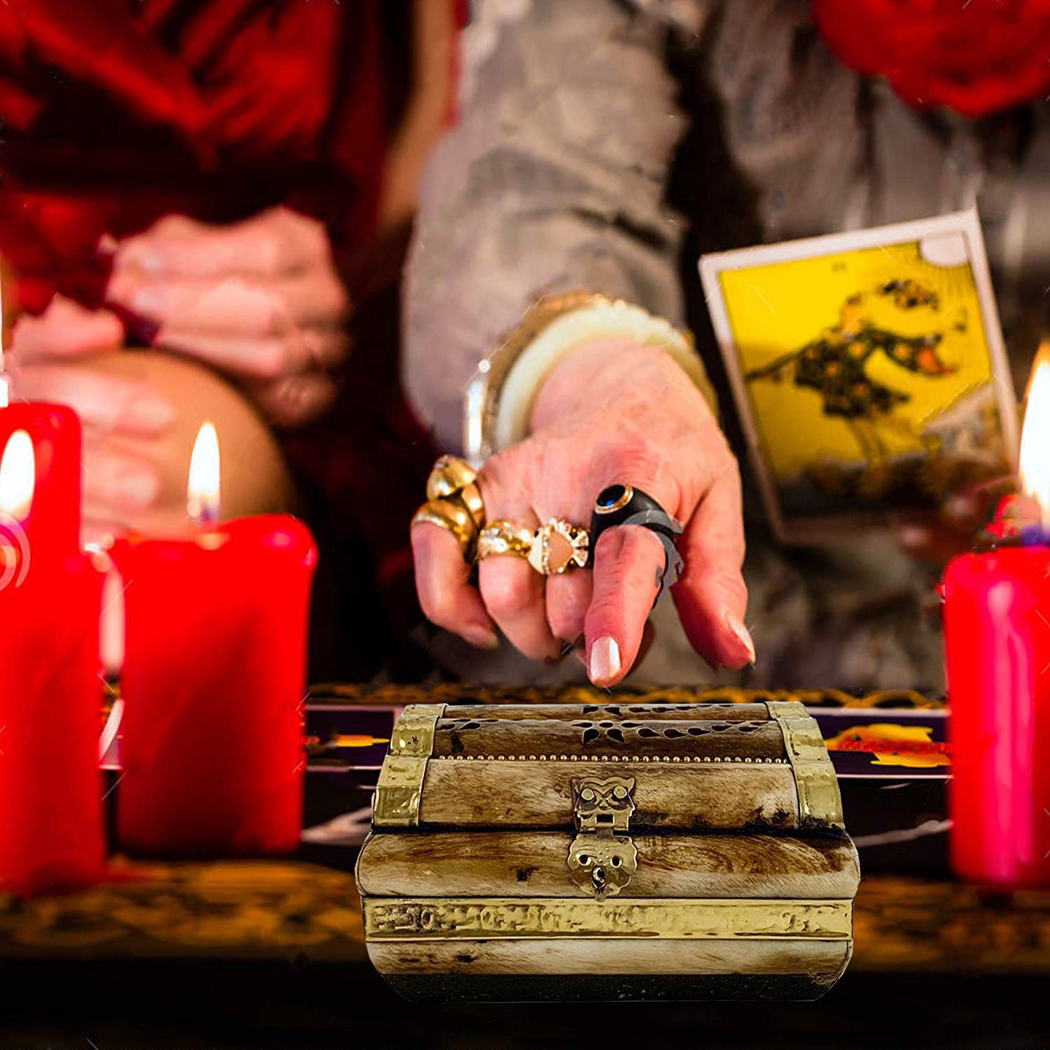 BN 110 - Bone Box w/Brass trim & Purple Velvet