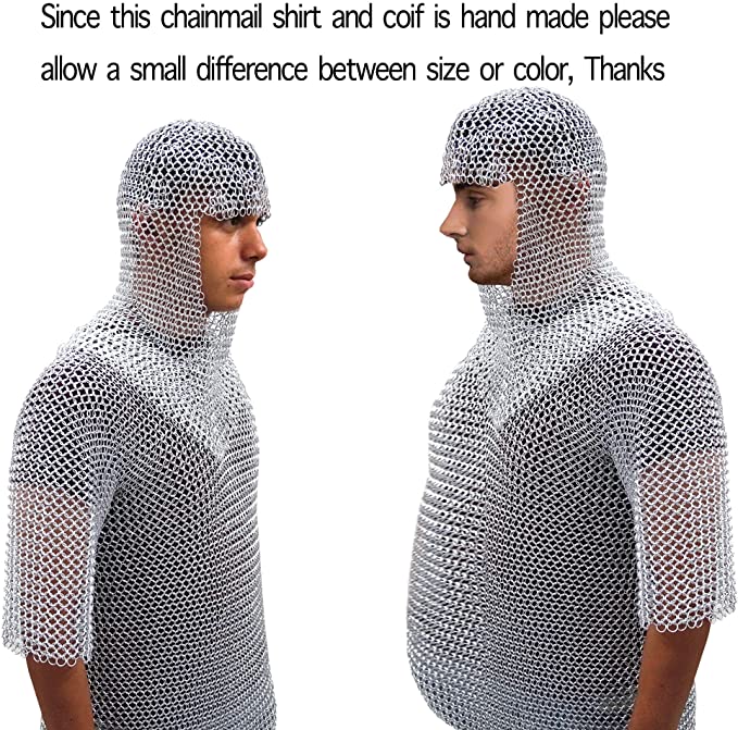 AL 80811 - Aluminum Chain Mail W/ Hood