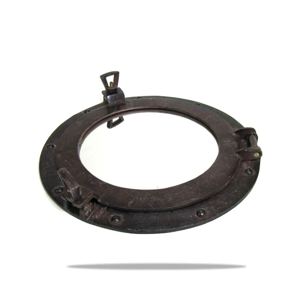 AL 4870C - Porthole Mirror Aluminum Rust, 11"