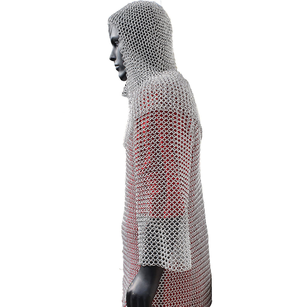 AL 80811 - Aluminum Chain Mail W/ Hood